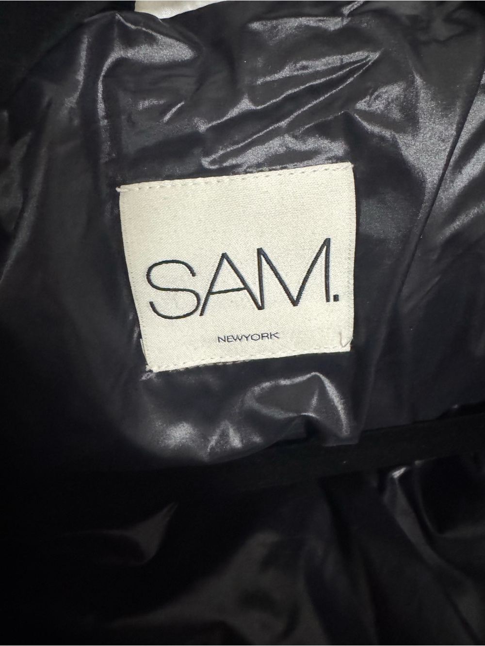 SAM. Off-White Quilted Puffer Jacket with Fur-Trim Hood - Picture 3 of 5